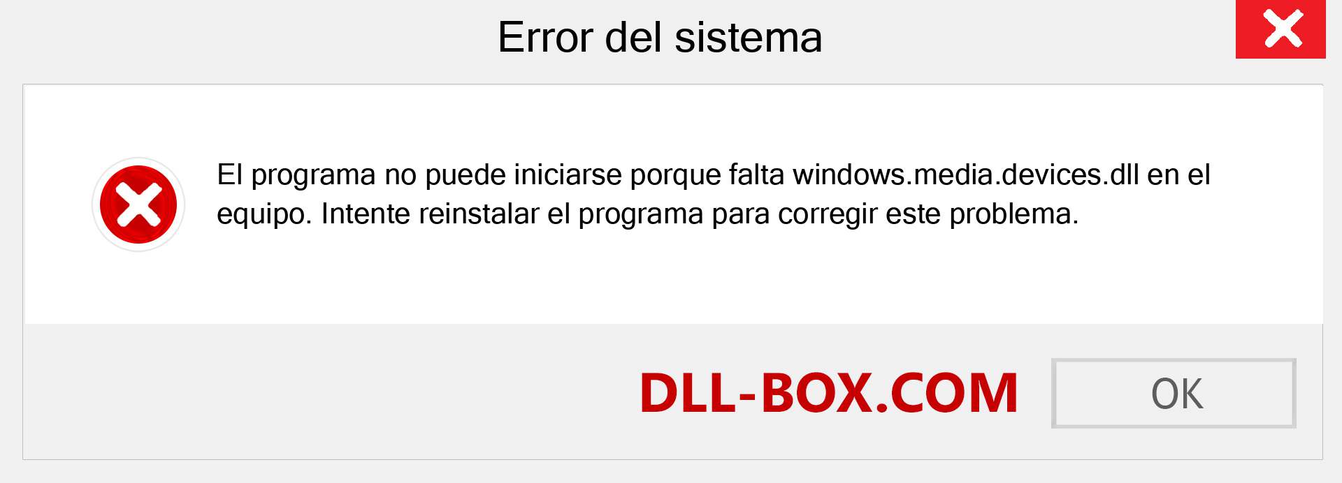 ¿Falta el archivo windows.media.devices.dll ?. Descargar para Windows 7, 8, 10 - Corregir windows.media.devices dll Missing Error en Windows, fotos, imágenes